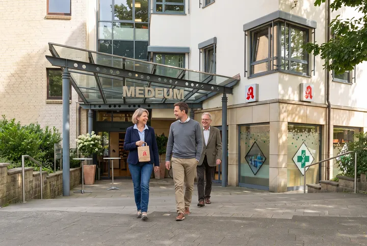 Außenansicht der antares Apotheke Stade