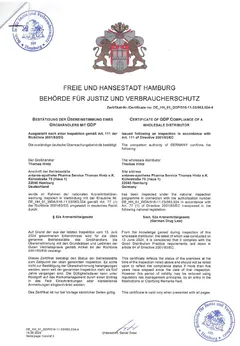 Zertifikat: Sichere Arzneimittel entlang der Lieferkette